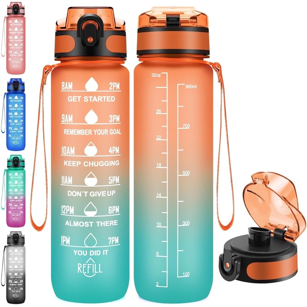 32 oz Motivational Water Bottle
